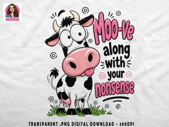 Download Title: Funny Cow PNG | Moo-ve Along - Premium Resources