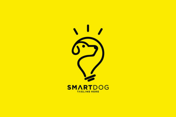 Download Smart Dog Vector Graphic Logo Line Style - Logo Collection
