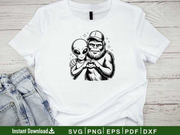 Download Bigfoot and Alien Svg, Cricut File - Alien svg Collection