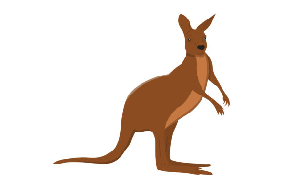 Download Kangaroo Vector Design Fill - Kangaroo Collection