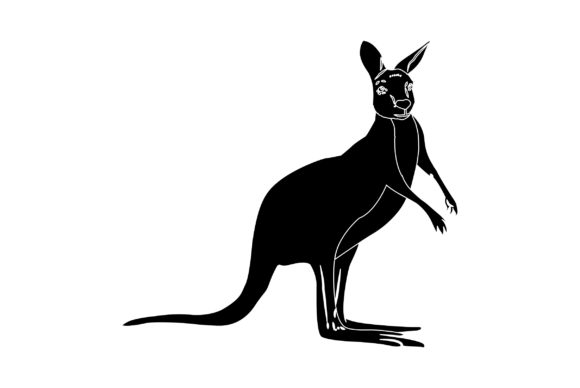 Download Kangaroo Vector Design Solid Color - Kangaroo Collection