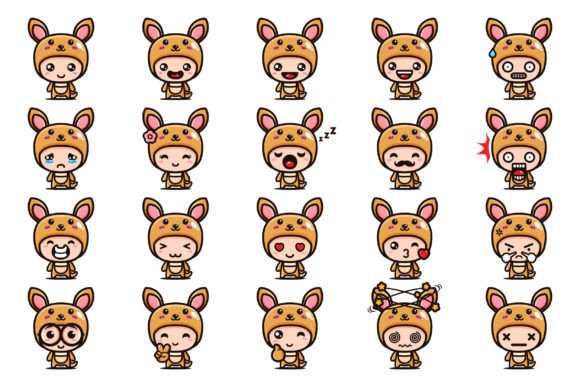Download Cute Kangaroo Mascot - Kangaroo Collection