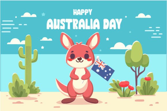 Download Happy Australia Day with Kangaroo - Kangaroo Collection