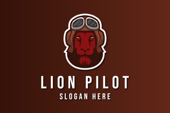 Download Lion Pilot E-sport Logo Template Premium - Logo Collection