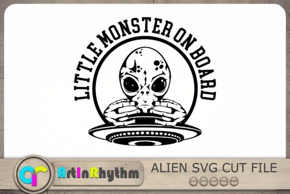 Download Little Monster on Board Svg, Alien Svg - Alien svg Collection
