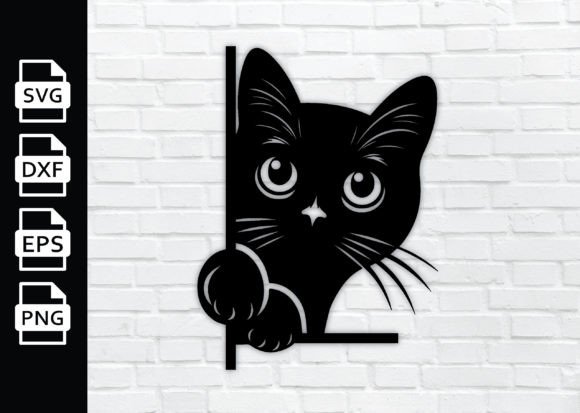 Download Peeking Cat SVG Cut Files DXF, PNG - Premium Resources