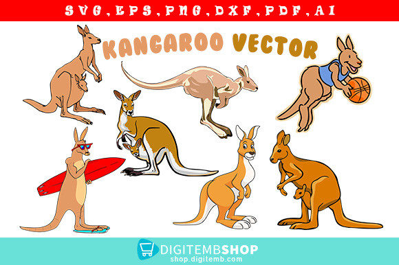 Download Kangaroo Vector Art Design - Kangaroo Collection