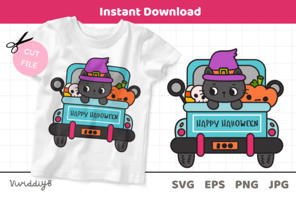 Download Halloween Car. Halloween Cat Svg Kawaii - Cat svg Collection