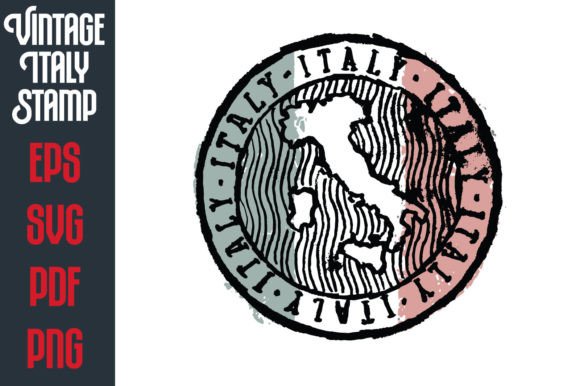 Download Vintage Hand Drawn Italy Vector Stamp - Italy vector Collection