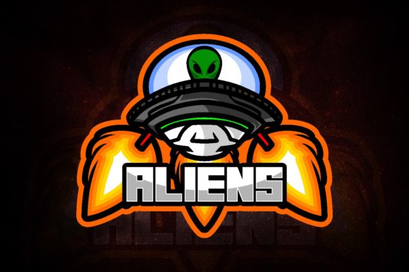 Download Green Alien E-Sport Logo - Logo Collection