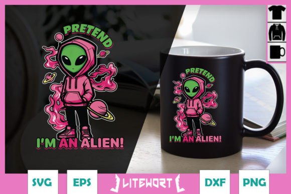 Download Pretend I'm an Alien SVG - Alien svg Collection